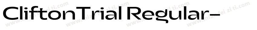 CliftonTrial Regular字体转换